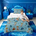 thumbnail image 4 of meiyoeat Blue Cowboy Cactus Twin Comforter Sets For Boys,Western Animal Pattern Bedding Set,Reversible,2pcs,1 Comforter and 1 Pillowcase, 4 of 7