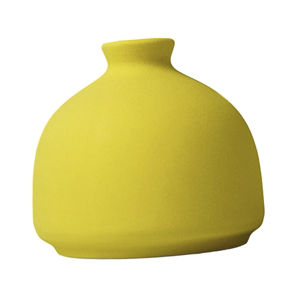 Jarrón de cerámica para flores, macetero de mesa, decoración de oficina, macetero de cerámica para escritorio Estilo D