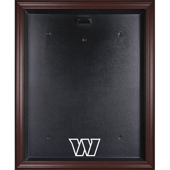 Washginton Commanders Mahogany Framed Logo Jersey Display Case