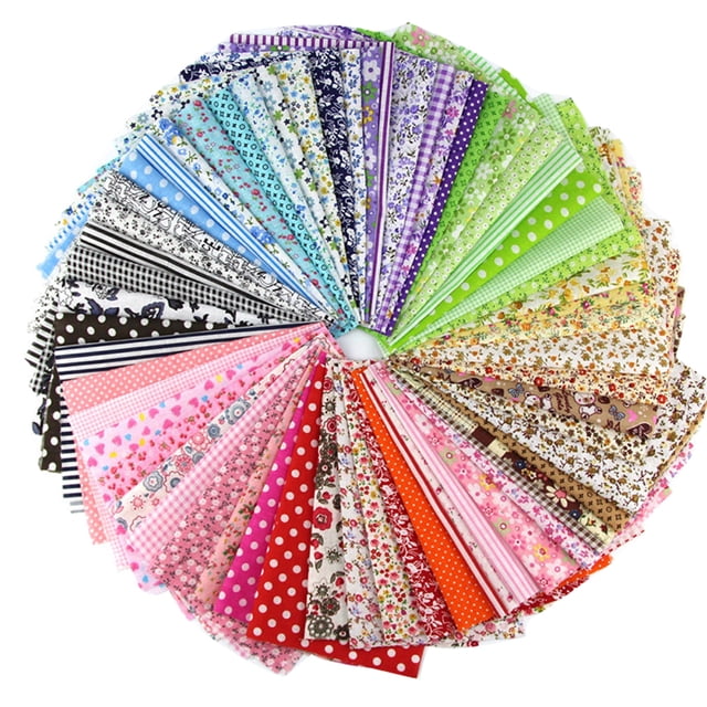 Cheers 30/50 Pcs 10cmx10cm Imprimé Floral Bricolage Patchwork Tissu Couture Courtepointe Matériau