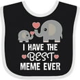 thumbnail image 3 of Inktastic Best Meme Ever Grandchild Boys or Girls Baby Bib, 3 of 4