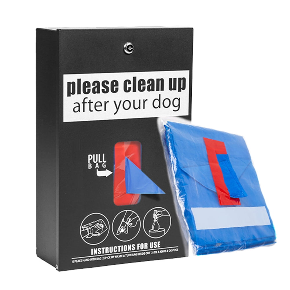 Standard Dog Waste Station / Tissue_Style Bag System (Matte Black)