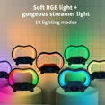 thumbnail image 5 of 6 IN 1 Multifunction Wireless Charger Stand Speaker with RGB Night Light and Clock Fast Charging Station for Phone 16 15 14 13 (Black), 5 of 7