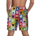 thumbnail image 4 of Haiem Colorful Bulldog Mens Swim Trunks with Compression Liner 2 in 1 Swimming Shorts Stretch Swimwear Quick Dry,Board Shorts-Large, 4 of 9