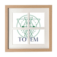thumbnail image 1 of Line Totem Cadre Triangulaire pour Mur Ou Table avec 4 Ouvertures pour Photos, 1 of 3
