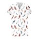 thumbnail image 5 of Xuyuer Vintage Style Raglan Sleeve Button Top - Women's Fashion Casual Printed V-Neck Loose Sleeve Blouse for Weekend Outings, Retro Inspired Spring Summer Fashion & Boho Chic Wardrobe Staple, 5 of 6