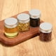 thumbnail image 4 of 20 tarros pequeños para especias: Frascos de vidrio pequeños y versátiles de 50 ml con tapas selladas para almacenar alimentos, especias, lociones, ungüentos y otros artículos., 4 of 5