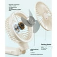 thumbnail image 4 of Ventilador de Mesa Recargable USB Tipo Clip Mini Ventilador de Escritorio Portátil Rotación de 360 Grados Clip Ajustable con Ventilador de Luces, 4 of 5