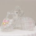 thumbnail image 5 of Abtuhar Girl's Soft Bottom Comfortable Crystal Heart Closed Toe Shoes Summer Beach, 5 of 5