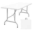 thumbnail image 1 of Mesa Plegable LUMO Portafolio Plastica 180 cm Metal Blanco Mediano, 1 of 7