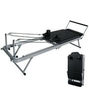 Foldable Pilates Reformer Pilates Machine Equipment for Home Gym Aerobic Exercise - Reformer Pilates Machine for Beginners and Intermediate Users - Up to 440 lbs Weight Capacity
