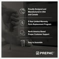 thumbnail image 3 of Mesita de noche Prepac Rustic Ridge Farmhouse negra con 3 cajones, 3 of 8