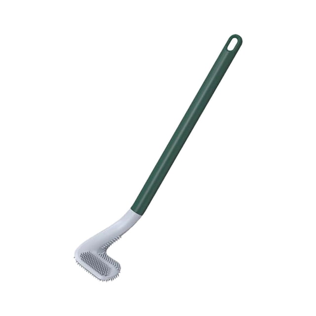 Xihbxyly Cepillo de Baño de Golf, Diseño de Pared, Cerdas Suaves de Plástico, Limpieza Sin Obstrucciones, Fácil Acceso a Esquinas, Instalación con Pegatinas Que No Dejan Marcas, Organizador de Baño,