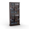 thumbnail image 2 of Atlantic 72" Windowpane Adjust Media Storage Cabinet Tempered Glass in Espresso, 2 of 6