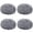 Grey*4, variant on Steel Wool Scrubber,Stainless Steel Scrubbers,Heavy Duty Dishwashing Scouring Pads for Cleaning Tough Baked-On Messes,Metal Scrubbers for Cleaning Dishes,Pots & Pans,Bathroom and Oven(Grey)