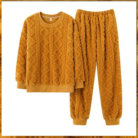 

CoCopeaunt M-3XL Thicken Plush Night Suit Pijamas Women Big Size Pajamas Winter Flannel For Laides Velvet Sleepwear Set Warm Home Clothes