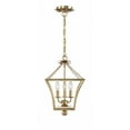 thumbnail image 3 of 514-GA Crystorama Lighting Broche - 3 Light Lantern-Antique Gold Finish    -Traditional Installation, 3 of 9