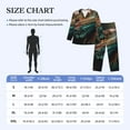 thumbnail image 4 of Picia Realistic Colorful Chameleon Pattern Men’s Long-Sleeve Sleepwear Set - Soft 2-Piece Loungewear with Pockets, Comfy PJs for Relaxing Nights-Small, 4 of 7