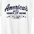 thumbnail image 3 of Instant Message - America's Favorite Pastime - Women's Short Sleeve Graphic T-Shirt, 3 of 6