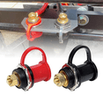 thumbnail image 4 of 250A 12V Battery Charger Post Stud Remote Battery Terminals with Cap M10 Battery Jump Post for Auto Truck Boat ATV, 4 of 5