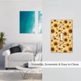 thumbnail image 5 of Daiia Brown Leaf Pattern Sunflower Pattern Decorator Wall Plate Child Safe Outlet Cover, Switch and Outlet Covers,Size 1-Gang 5.0" x3.0" , Polycarbonate Thermoplastic-Style T, 5 of 6