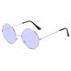 thumbnail image 1 of Gafas de sol redondas con montura de Metal para hombre y mujer, anteojos de sol Retro, estilo Hippie, a la moda, con círculo pequeño, Color caramelo, para fiesta y discoteca, 1 of 5