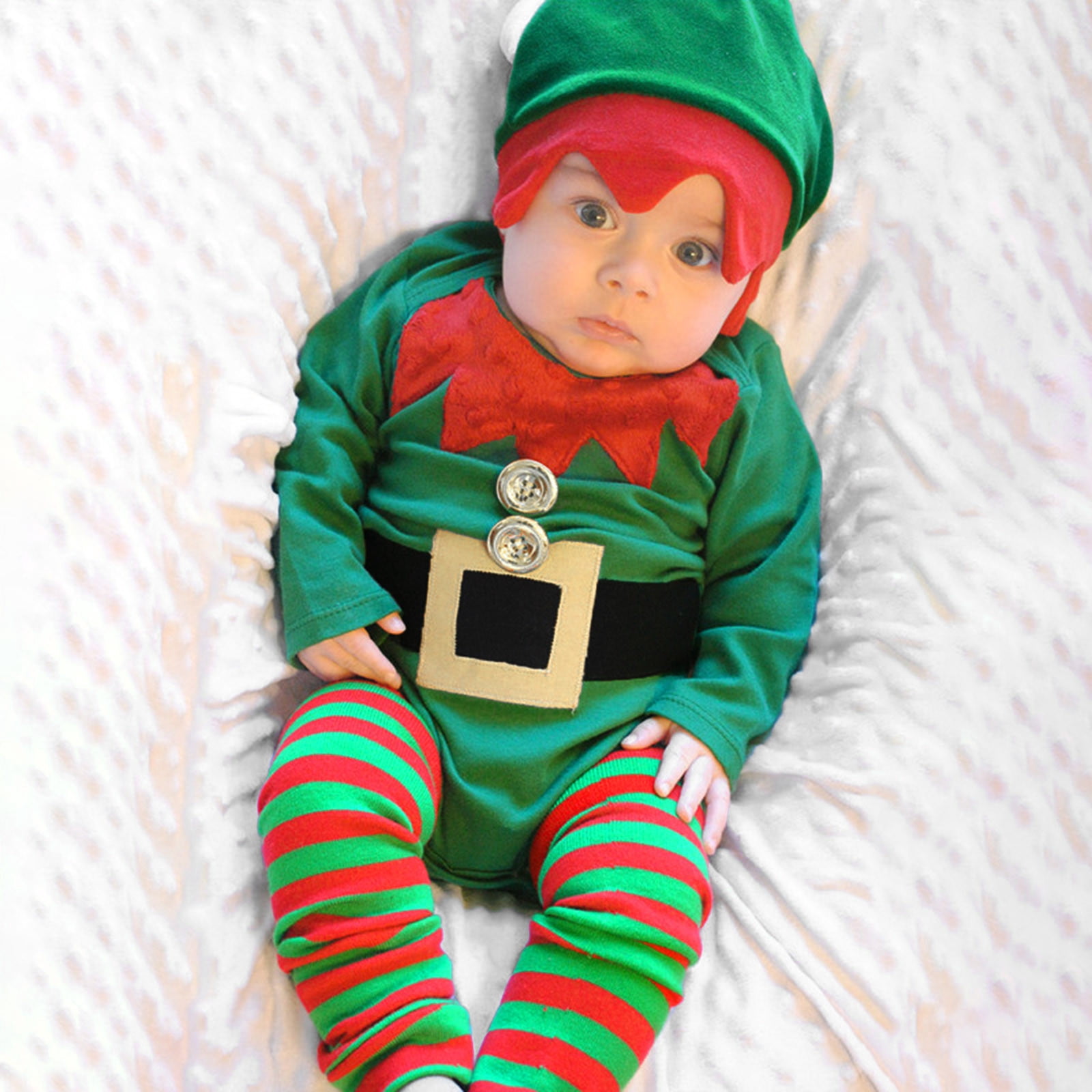 Christmas Bodysuit Holiday Party Outfit Soft Hooded Romper Jumpsuit For Baby Boys Toddler Winter Playwear