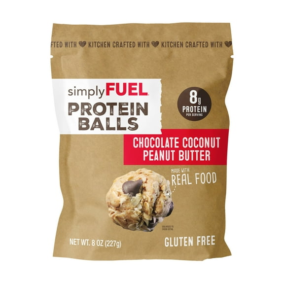 simplyFUEL Protein Balls Chocolate Coconut Peanut Butter 8oz