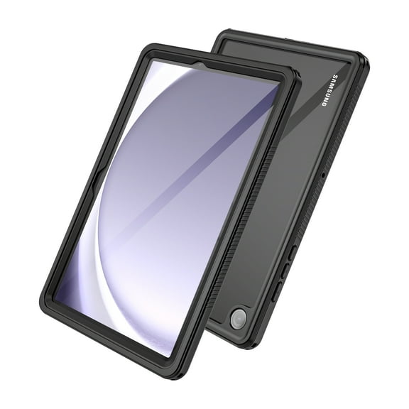 Dteck Waterproof Case for Samsung Galaxy Tab A9 Plus 11-inch (X210,X215,X216,X218),Shockproof Case Built-in Screen Protector Full Body Protection Case IP68 Waterproof Clear Cover,Black