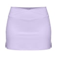 thumbnail image 5 of ZHOGXU Athletic Tennis Skirts For Womens With Waist Design Exposure Solid Color Summer High Waist A Line Party Club Wear, 5 of 6