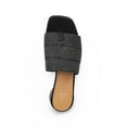 thumbnail image 4 of Franco Sarto Women's Loran Slide Sandal Black Stretch Raffia 8.5M, 4 of 5