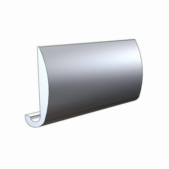 Taco Boat Rub Rail A11-0152TAL12D-A 12 Feet Length; 1/2 Inch Thickness; Clear Anodized; Aluminum; Single