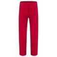 thumbnail image 5 of Mens Pajamas Pants Lightweight Straight Leg Solid Color Pant Comfy Loose Elastic Waist Drawstring Lounge Trousers Red M, 5 of 7