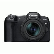 Canon EOS R8 Full-Frame Mirrorless Camera w/RF24-50mm F4.5-6.3 IS STM Lens, 24.2 MP, 4K Video, DIGIC X Image Processor, Subject Detection & Tracking, Compact, Smartphone Connection, Content Creator