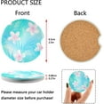 thumbnail image 3 of GZHJMY Frangipani Hibiscus Car Coaster for Cup Holders, 2 Pack Absorbent Ceramic Car Universal Vehicle Non-Slip Car Cup Holder Coaster Cup Coasters, 3 of 6