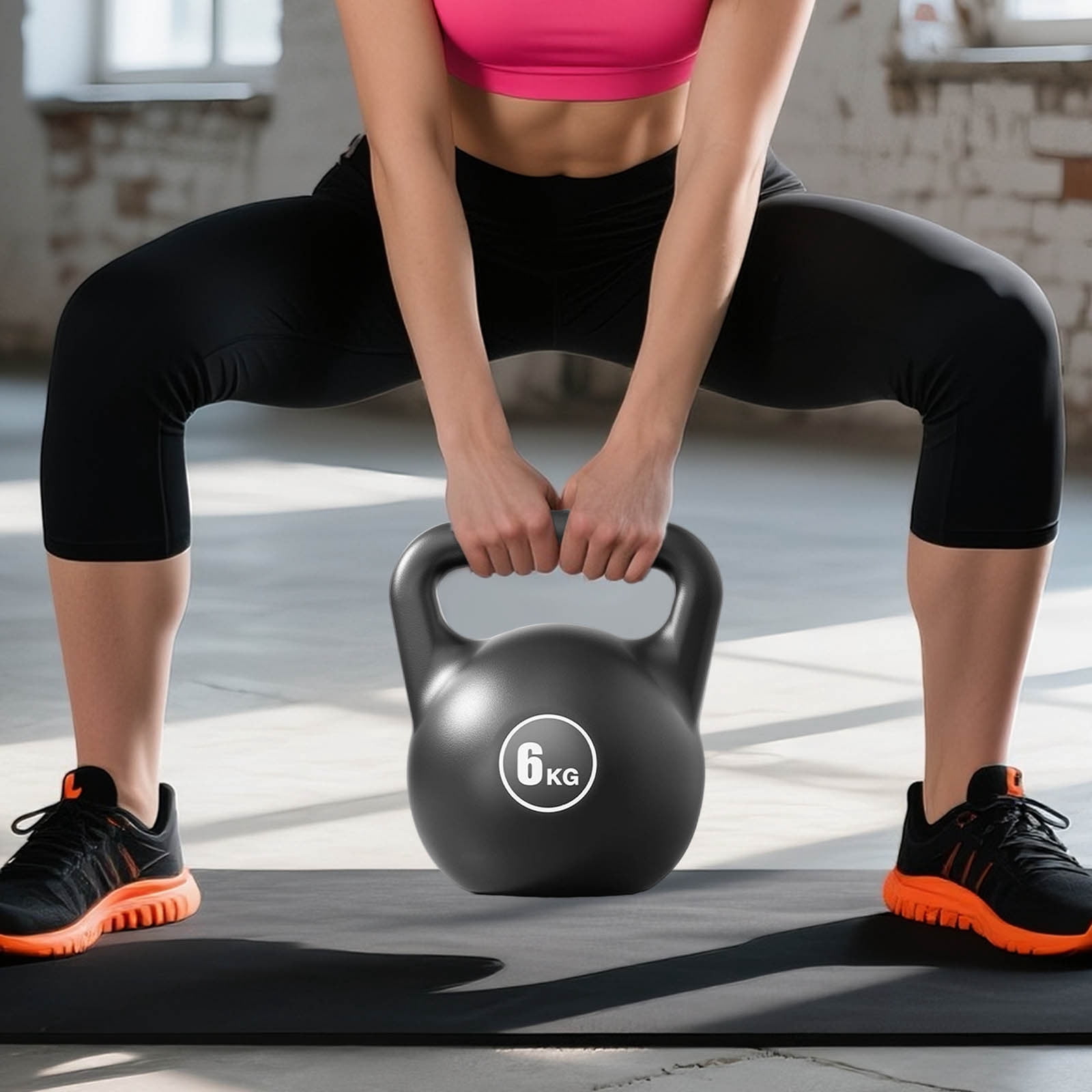 2 Pcs PE Water Kettlebell for Strength Training, Soft Sided Kettle Bell for Home Gym Workouts, Portable Heavy Kettlebell with Comfortable Grip for Men Women Fitness