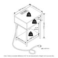 thumbnail image 5 of Pemberly Row USB and Type-C Charging Port Open Storage Side Table Americano, 5 of 6
