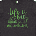thumbnail image 4 of Inktastic Life's Better Mountains Youth T-Shirt, 4 of 5