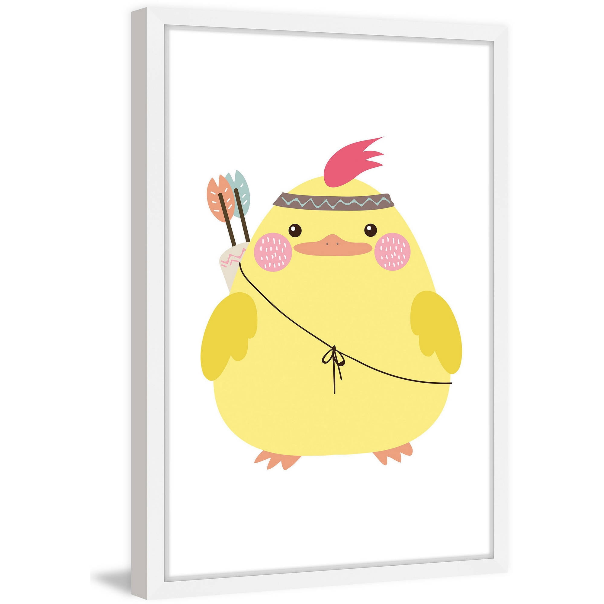 Marmont Hill "Hipster Duck" by Shayna Pitch Framed Painting Print