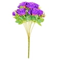 thumbnail image 5 of BalsaCircle 18" Purple Silk Rose Bushes Artificial Flowers Wedding Party Decorations, 5 of 8
