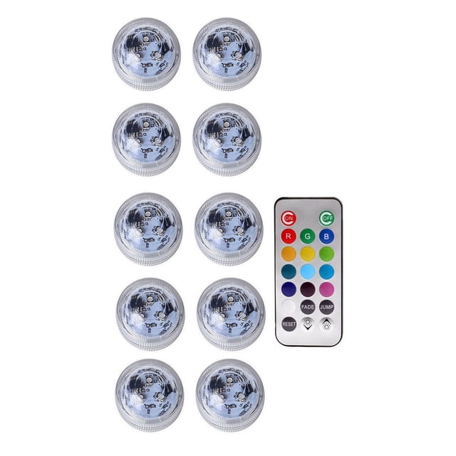 LED Floating Pool Lights, RGB Submersible Light, IP68 Waterproof Remote Controlled Underwater Lamp, Pool Accessories ,Easy to Install