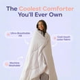 thumbnail image 2 of Mellow Cloud Cold Cooling Comforter, Dual-Sided Arctic Silk & CloudKnit, Lightweight Summer Quilt, Machine Washable, King/California King, Gray, 2 of 10