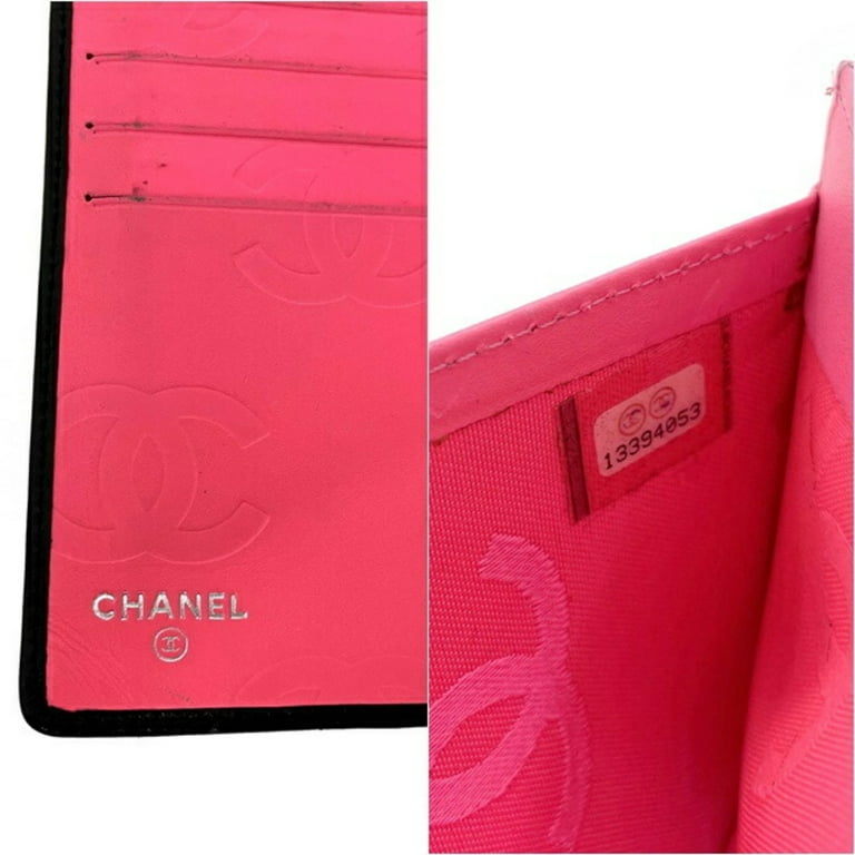 Chanel Silver/Pink Quilted Leather CC Classic Card Holder - ShopStyle
