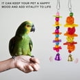 thumbnail image 3 of 7Pcs Bird Parrot Toys Wood Colorful Bird Swing Toy Hanging Parrot Chewing Toy Parrot Playing Training Toy for Parakeets Cockatiels Finches Budgie Love Birds, 3 of 11