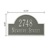 Whitehall Products Personalized Standard Cast Aluminum Address Sign