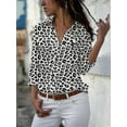 thumbnail image 1 of Blouse en Chiffon Élégante Grande Taille pour Femmes avec Col Rabattu - 2024 Tenue Décontractée et de Travail S-5TG, 1 of 5