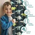 thumbnail image 3 of Blackout Kids Curtains,Dark Watercolor Dinosaur Pattern Childrens Insulated Curtains Set Of 2,Bedroom Essentials,Toddler Room Decor 42"x84", 3 of 5