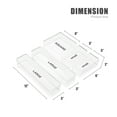 thumbnail image 2 of Sorbus Clear Plastic Kitchen Drawer Organizer for Cutlery, Silverware, Utensil (5-Pack), 2 of 7