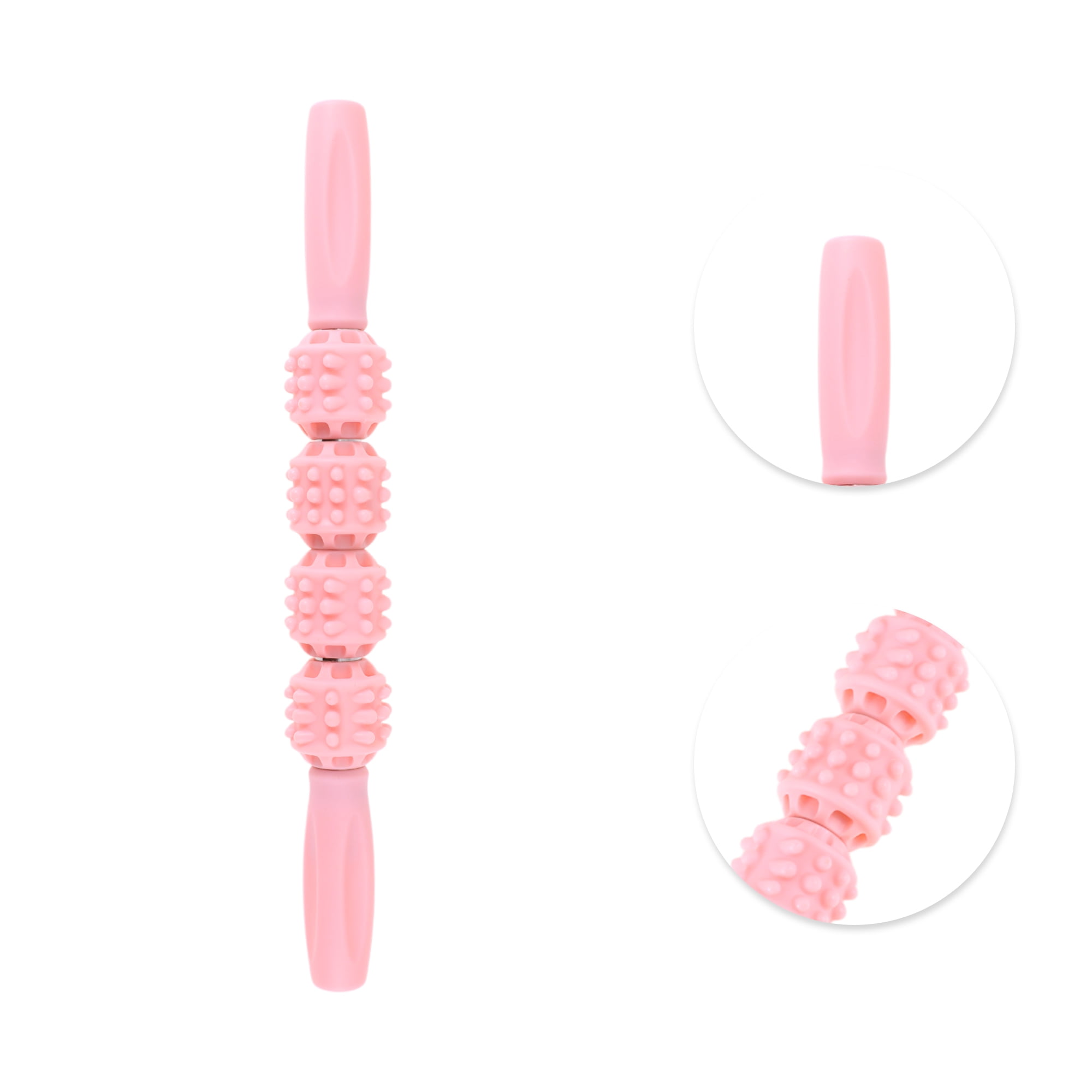 Unique Bargains Wolf Tooth Massage Stick Manual for Relaxation Pink