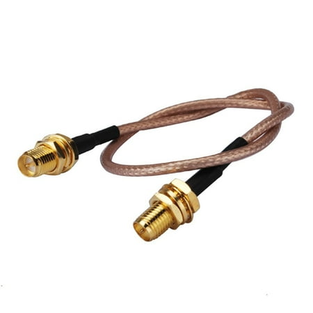 6 Inch Jack - 6 inch Rf Connector Rp-sma Jack to Rp-sma Female nut Straight Assembly Extension Coaxial Cable Rg316 15cm for Wireless Antenna